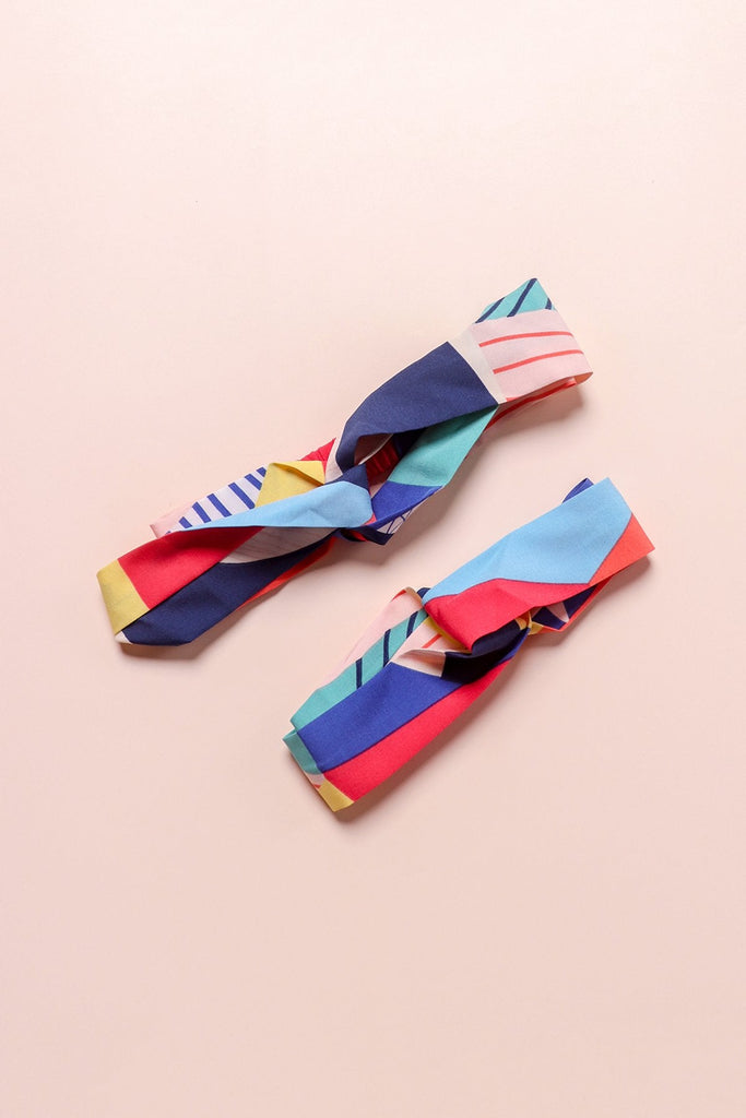 MADEBYNM NM KIDS JOYTON COLOURFUL ABSTRACT HEADBAND - NEONMELLO