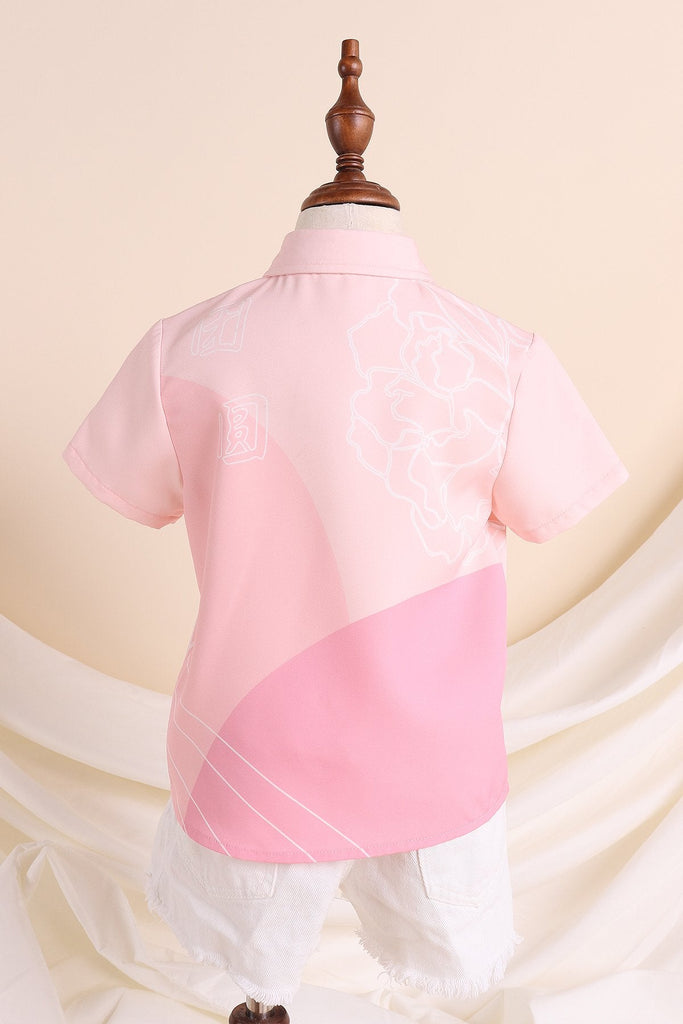 RESTOCKED** NM KIDS SPRING REUNION BUTTONED SHIRT IN PINK [12M/18M/2Y/3Y/4Y/5Y/6Y] - NEONMELLO